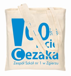 torby bawełniane ecru z nadrukiem 1 kolor - 100 szt.
