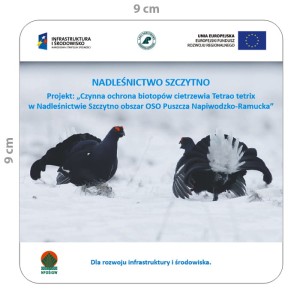 Magnesy reklamowe - kwadrat duży 9x9 cm (zaokrąglone rogi)